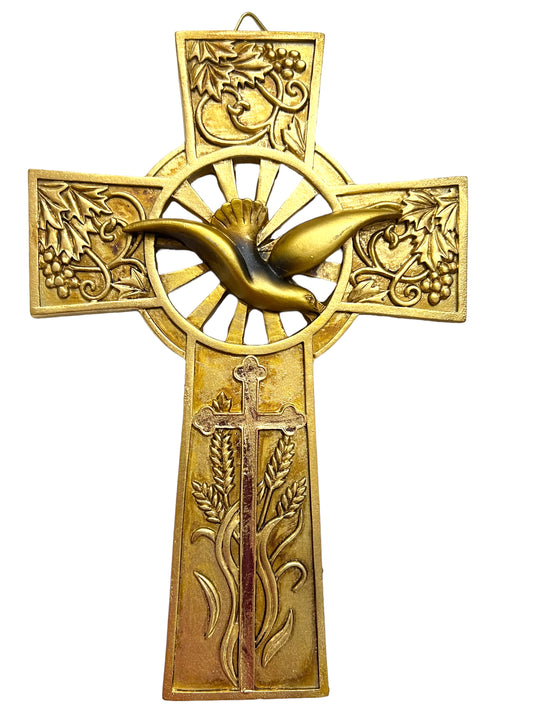 HOLY SPIRIT RESIN CROSS | CRUZ ESPIRITU SANTO EN RESINA