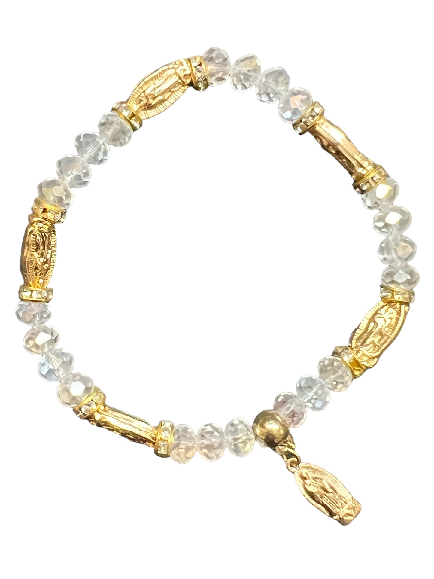 BRACELET: OUR LADY OF GUADALUPE -CLEAR