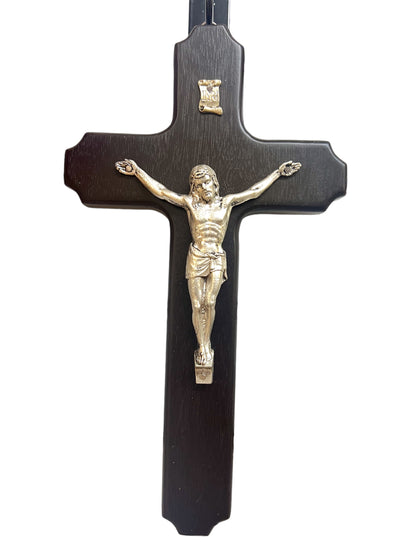 WOODEN-METAL CRUCIFIX